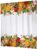 

Шторка-занавеска для ванны JoyArty, Новогодние украшения / sc_37039