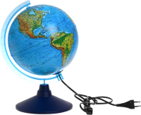 Глобус интерактивный Globen Физико-политический рельефный с подсветкой / INT12100302 - 