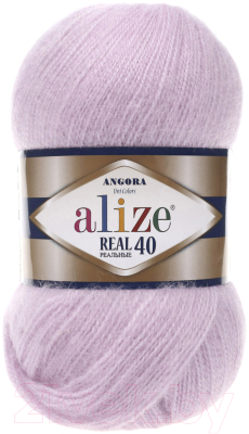 Пряжа для вязания Alize Angora real 40 60% акрил, 40% шерсть / 27 (480м, лиловый)