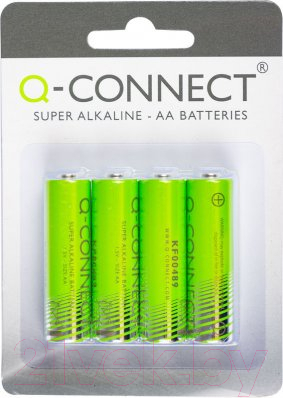 Комплект батареек Q-Connect 1.5 V LR6 АА / KF00489 (4шт)