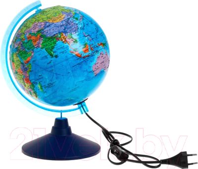 Глобус интерактивный Globen Политический рельефный с подсветкой / INT12100300