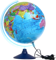 Глобус интерактивный Globen Политический рельефный с подсветкой / INT13200315 - 