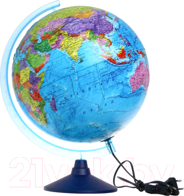 Глобус интерактивный Globen Политический рельефный с подсветкой / INT13200315