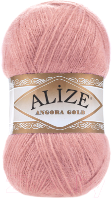 Пряжа для вязания Alize Angora Gold 20% шерсть, 80% акрил / 144 (550м, темная пудра)