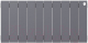 Радиатор биметаллический Royal Thermo PianoForte 300 Silver Satin (10 секций) - 