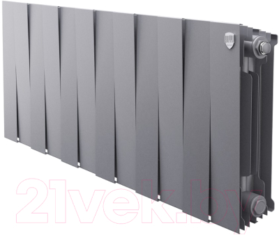 Радиатор биметаллический Royal Thermo PianoForte 300 Silver Satin (12 секций)