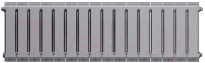 Радиатор биметаллический Royal Thermo PianoForte 300 Silver Satin (16 секций)