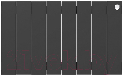 Радиатор биметаллический Royal Thermo PianoForte 300 Noir Sable (8 секций)