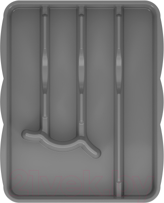Органайзер для столовых приборов Альтернатива М8517 (серый)