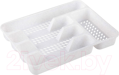 Изображение товара Органайзер для столовых приборов Альтернатива Капелька / М7067 (белый)