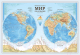 Настенная карта Globen Интерактивная. Физический Мир. Полушария / КН091 - 