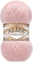 Пряжа для вязания Alize Angora Gold 20% шерсть, 80% акрил / 363 (550м, светло-розовый) - 