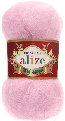 Пряжа для вязания Alize Kid Royal 50 62% мохер, 38% полиамид / 143 (500м, светло-розовый)