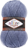Пряжа для вязания Alize Lanagold fine 49% шерсть, 51% акрил / 203 (390м, джинс меланж) - 