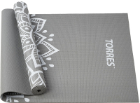 Коврик для йоги и фитнеса Torres Relax / YL12224G (серый) - 