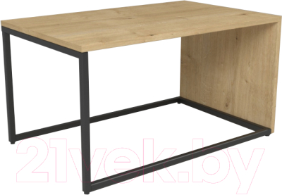 Журнальный столик Дабер 002 / СЖ2.0.2.11 (черный/древесина натуральная)
