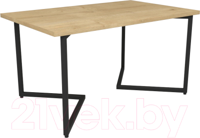 Журнальный столик Дабер 003 / СЖ3.0.2.11 (черный/древесина натуральная)