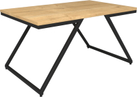 Журнальный столик Дабер 008 / СЖ8.0.2.11 (черный/древесина натуральная) - 