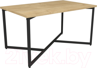 Журнальный столик Дабер 013 / СЖ13.0.2.11 (черный/древесина натуральная)