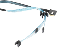 

Кабель Supermicro, CBL-SAST-0827 Slimline SAS SFF-8654 8xSATA