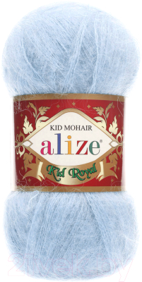 Изображение товара Пряжа для вязания Alize Kid Royal 50 62% мохер, 38% полиамид / 183 (500м, светло-голубой)
