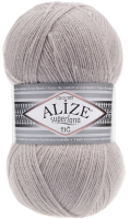 Пряжа для вязания Alize Superlana tig 25% шерсть, 75% акрил / 652 (570м, пепельный) - 