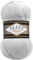 Пряжа для вязания Alize Superlana Klasik 25% шерсть, 75% акрил / 698 (280м, стальной) - 