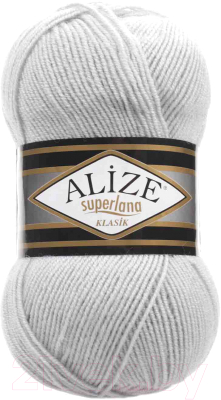 Изображение товара Пряжа для вязания Alize Superlana Klasik 25% шерсть, 75% акрил / 698 (280м, стальной)