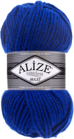 Пряжа для вязания Alize Superlana Maxi 75% акрил, 25% шерсть / 141 (100м, василек) - 