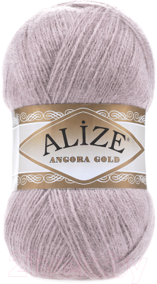Пряжа для вязания Alize Angora Gold 20% шерсть, 80% акрил / 163 (550м, серая роза)