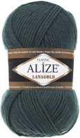 Пряжа для вязания Alize Lanagold 51% акрил, 49% шерсть / 426 (240м, темно-зеленый) - 