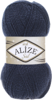 Пряжа для вязания Alize Sal sim 95% акрил, 5% металлик / 58 (460м, темно-синий) - 