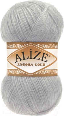 Изображение товара Пряжа для вязания Alize Angora Gold 20% шерсть, 80% акрил / 21 (550м, серый)