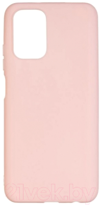 Чехол-накладка Case Matte для Redmi Note 10 (4G)/Redmi Note 10S (светло-розовый)