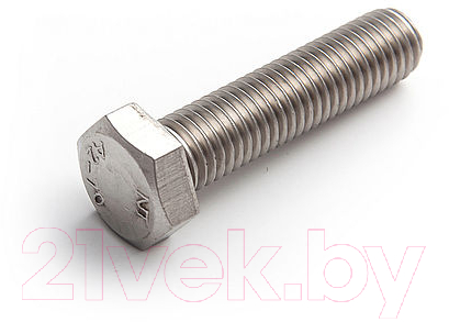 Болт ЕКТ С шестигранной головкой M8х25, DIN933 / B008368 (5шт, нержавеющая сталь)
