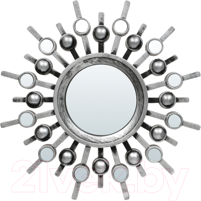 Комплект зеркал декоративных QWERTY Беладжио / 74058 (3шт, серебристый)