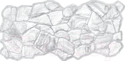 Панель ПВХ Grace Камни Песчаник пепельный (980x480x3.5мм)
