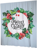 

Шторка-занавеска для ванны JoyArty, Омела на Рождество / sc_380826