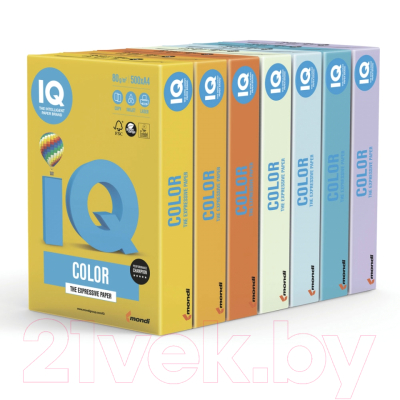 Бумага IQ Color А4 160 г/м / MB30 (250л, голубой)