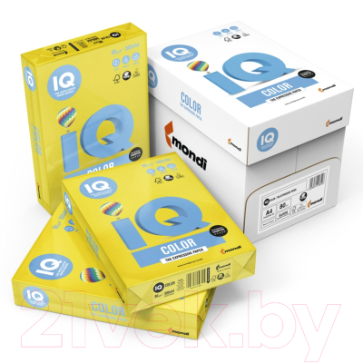 Бумага IQ Color Trend А4 80 г/м / ZG34 (500л, лимонно-желтый)