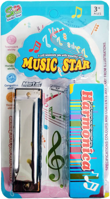 Музыкальная игрушка Qunxing Toys Губная гармошка / 9810P