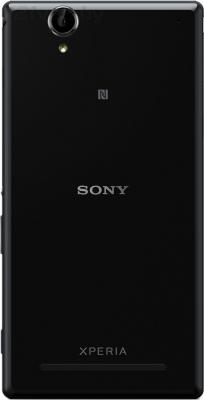 Смартфон Sony Xperia T2 Ultra Dual / D5322 (черный) - задняя панель