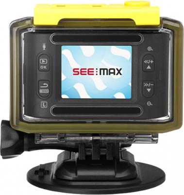 Экшн-камера SeeMax DVR RG700 Pro - вид сзади в боксе