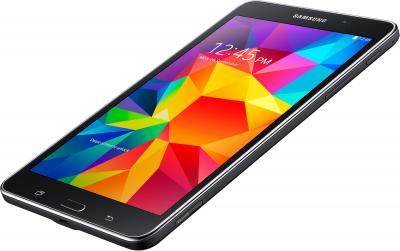 Планшет Samsung Galaxy Tab 4 7.0 / SM-T231 (3G, черный) - вид лежа