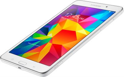Планшет Samsung Galaxy Tab 4 7.0 / SM-T231 (3G, белый) - вид лежа
