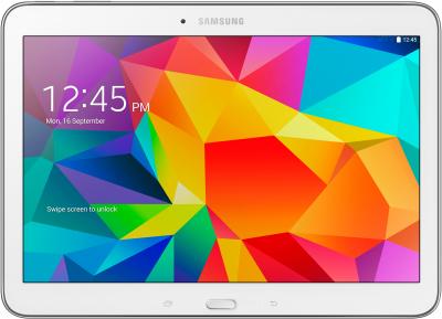 Планшет Samsung Galaxy Tab 4 10.1 16GB 3G / SM-T531 (белый) - фронтальный вид