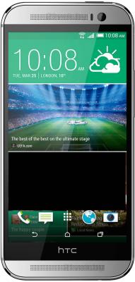 Смартфон HTC One / M8 (серебристый) - общий вид