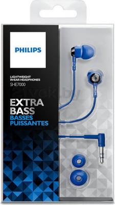 Наушники Philips SHE7000/10 (Blue) - упаковка