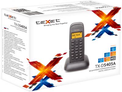 Беспроводной телефон Texet TX-D5405A (Black) - упаковка