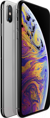 Смартфон Apple iPhone Xs Max 64GB / MT512 (серебристый)